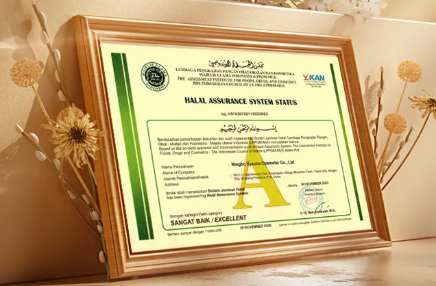 Ningbo Eyecos Cosmetics Co., Ltd has sucessful obtained halal certification